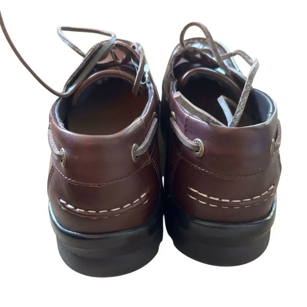 APEX B2900MM Size Men’s 9 Medium 2 Tone Brown Comfort Boat Shoes *New*